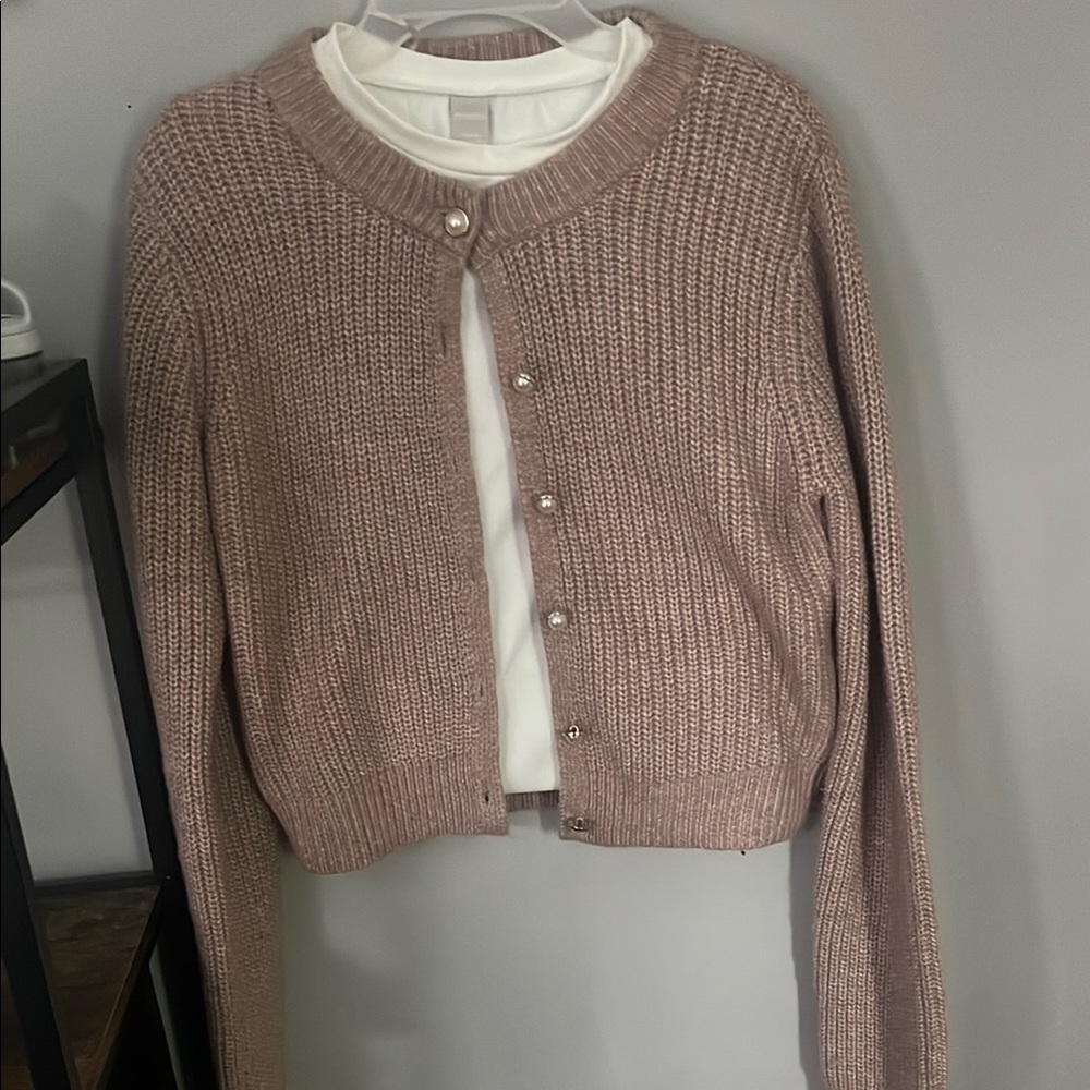Jessica Simpson Pink Cardigan Sweater